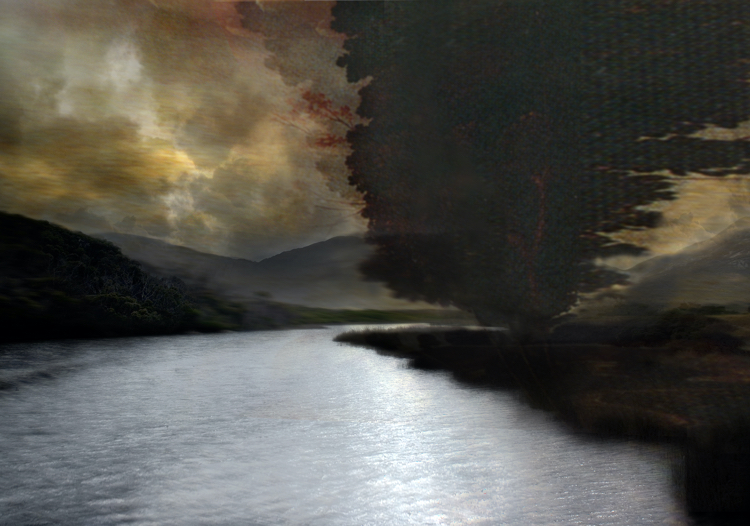 nature hesitate / pigment print / 140 x 200