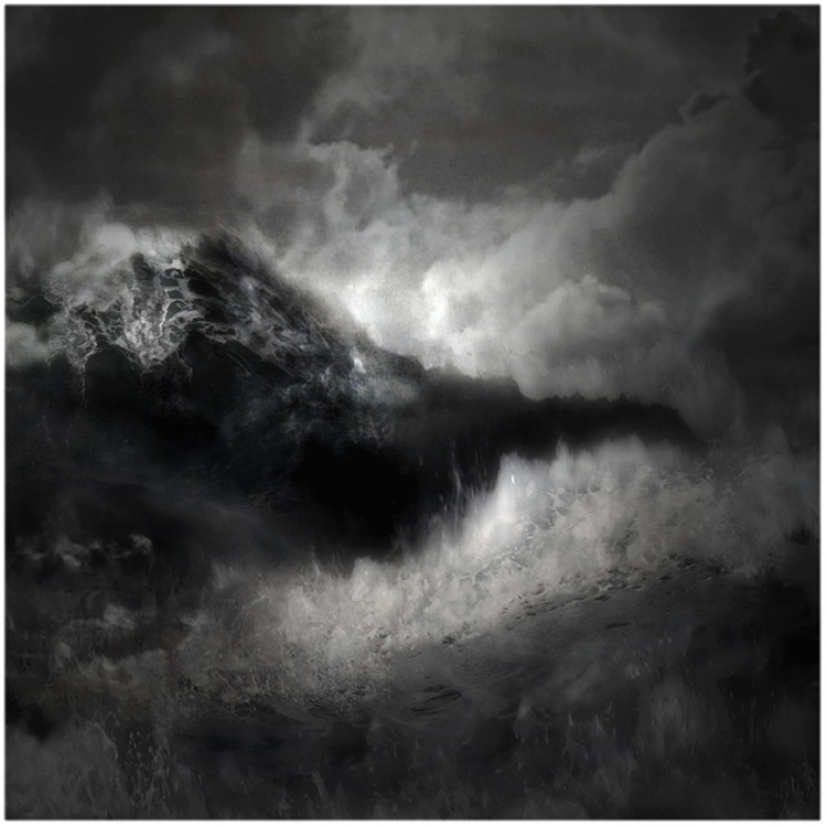 night waves I / pigment print mounted on Diabond (archival aluminium) / 28.5cm x 31