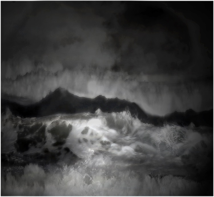 night waves II / pigment print / 28.5cm x 31