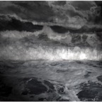 stormy seas (after Courbet) / pigment print / 30cm x 35