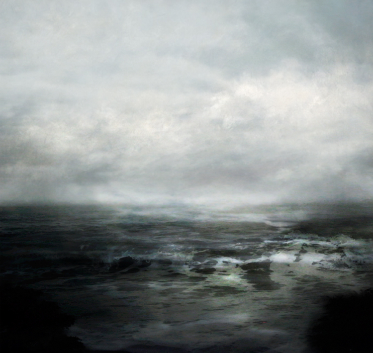 at the edge / pigment print / 37 x 39.11
